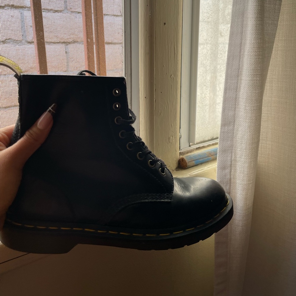 Vegan black doc martens